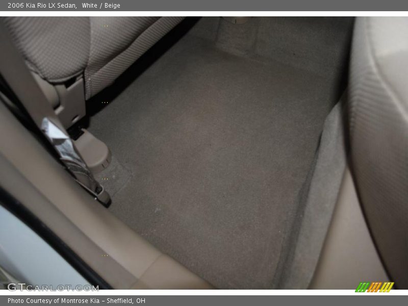 White / Beige 2006 Kia Rio LX Sedan