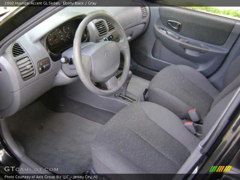 Gray Interior - 2002 Accent GL Sedan 