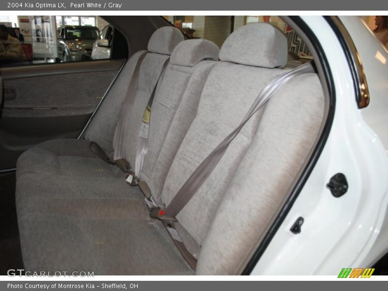 Pearl White / Gray 2004 Kia Optima LX