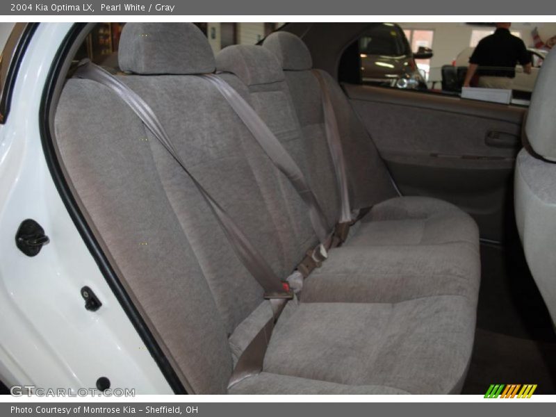 Pearl White / Gray 2004 Kia Optima LX
