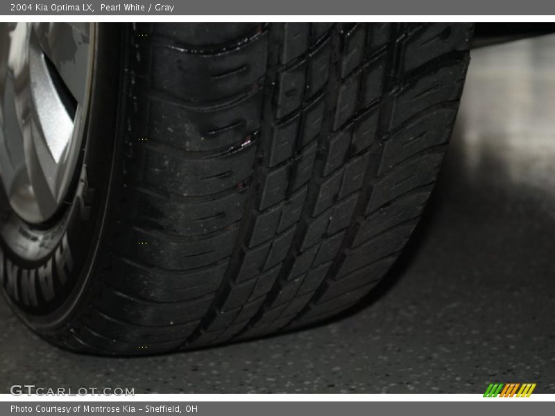 Pearl White / Gray 2004 Kia Optima LX