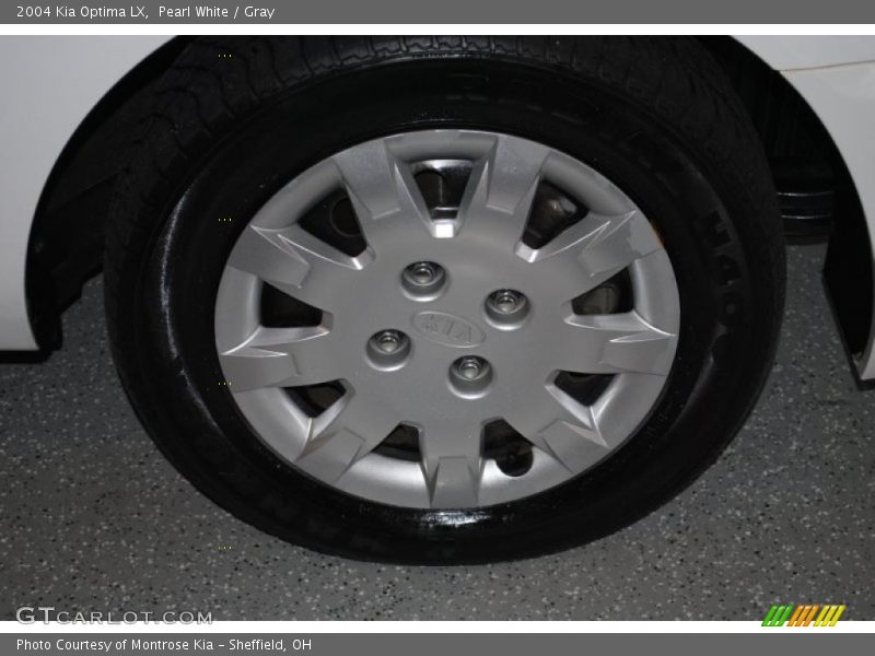 Pearl White / Gray 2004 Kia Optima LX