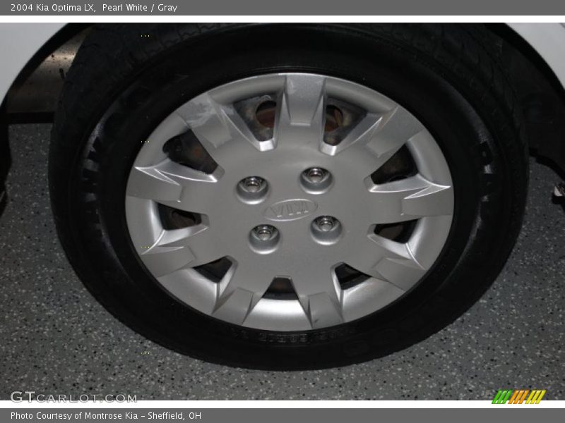 Pearl White / Gray 2004 Kia Optima LX