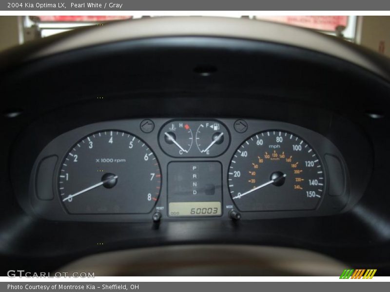Pearl White / Gray 2004 Kia Optima LX
