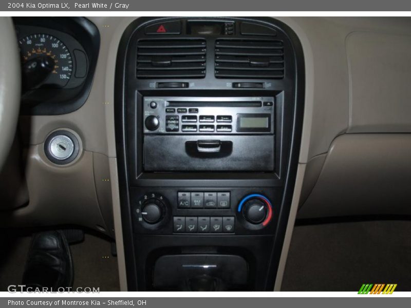 Pearl White / Gray 2004 Kia Optima LX