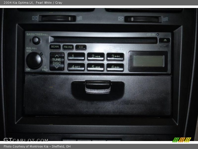 Pearl White / Gray 2004 Kia Optima LX