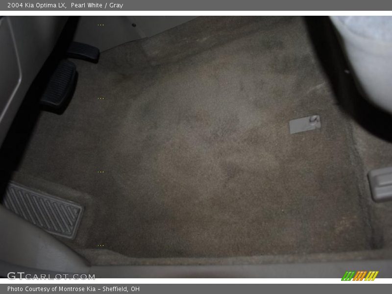 Pearl White / Gray 2004 Kia Optima LX