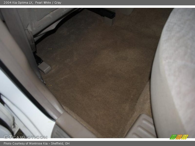 Pearl White / Gray 2004 Kia Optima LX