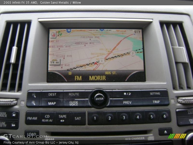 Navigation of 2003 FX 35 AWD