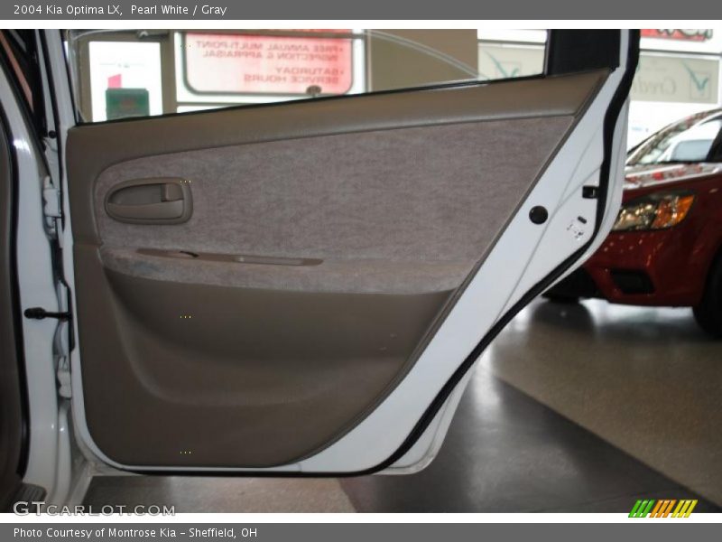 Pearl White / Gray 2004 Kia Optima LX