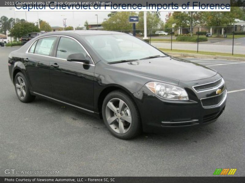 Black Granite Metallic / Titanium 2011 Chevrolet Malibu LT