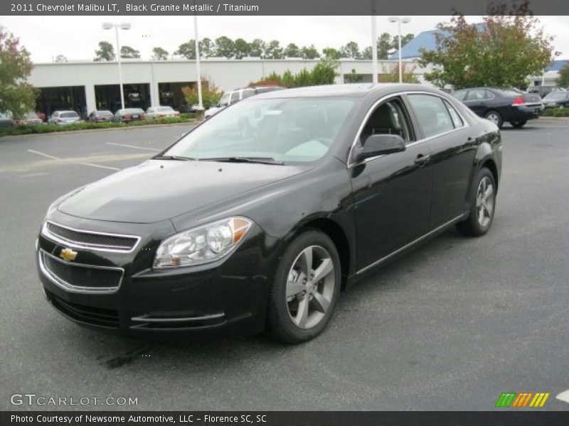Black Granite Metallic / Titanium 2011 Chevrolet Malibu LT