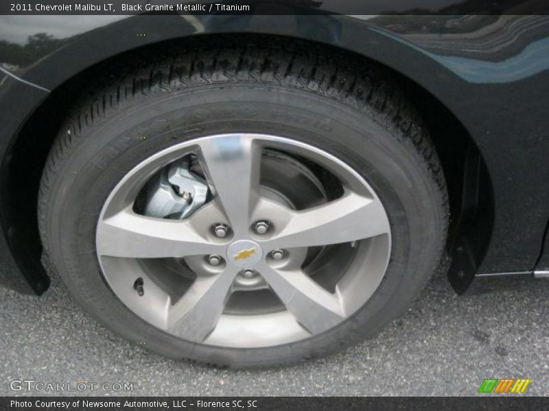 Black Granite Metallic / Titanium 2011 Chevrolet Malibu LT