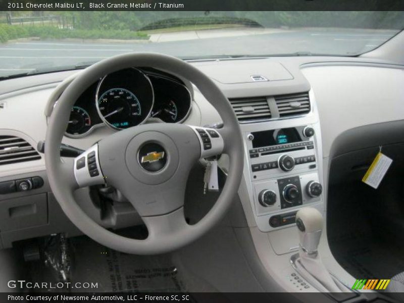 Black Granite Metallic / Titanium 2011 Chevrolet Malibu LT