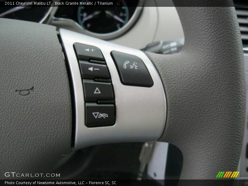 Black Granite Metallic / Titanium 2011 Chevrolet Malibu LT