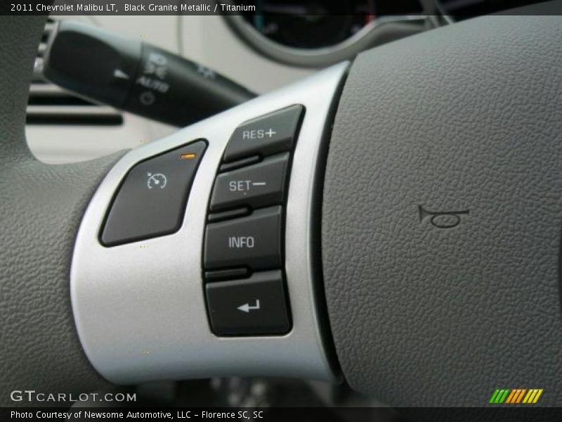 Black Granite Metallic / Titanium 2011 Chevrolet Malibu LT