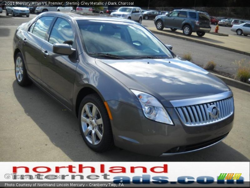 Sterling Grey Metallic / Dark Charcoal 2011 Mercury Milan V6 Premier