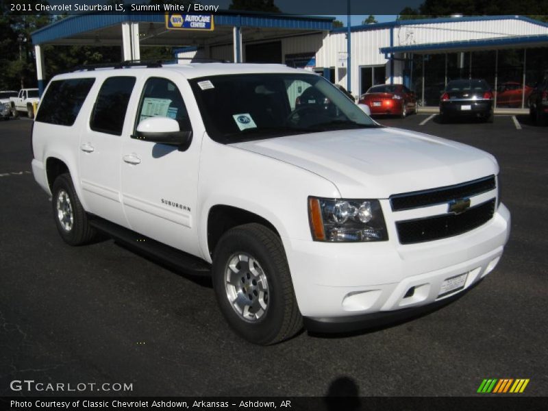Front 3/4 View of 2011 Suburban LS