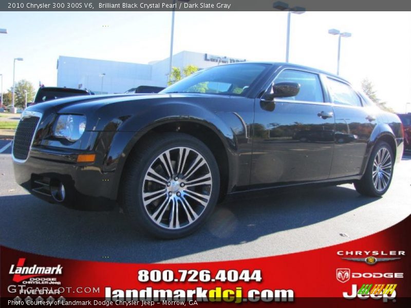 Brilliant Black Crystal Pearl / Dark Slate Gray 2010 Chrysler 300 300S V6