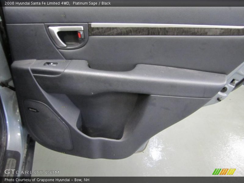 Platinum Sage / Black 2008 Hyundai Santa Fe Limited 4WD