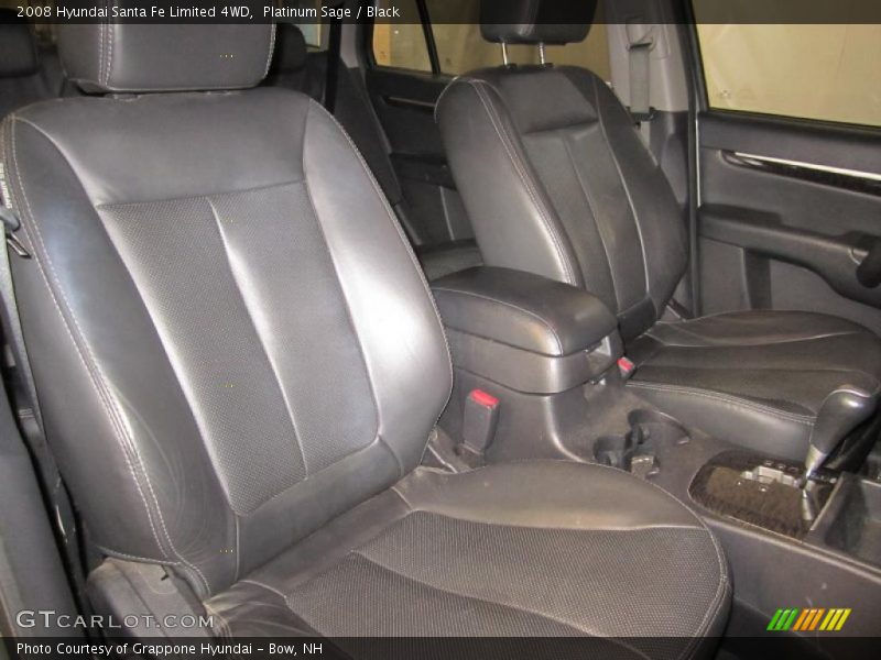 Platinum Sage / Black 2008 Hyundai Santa Fe Limited 4WD