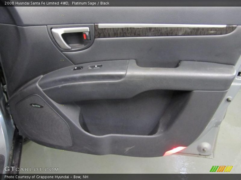 Platinum Sage / Black 2008 Hyundai Santa Fe Limited 4WD