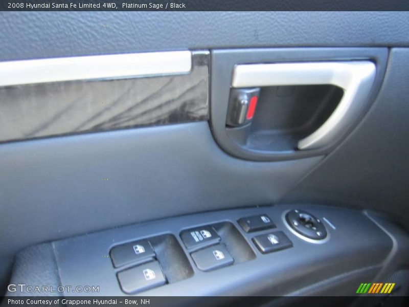 Platinum Sage / Black 2008 Hyundai Santa Fe Limited 4WD