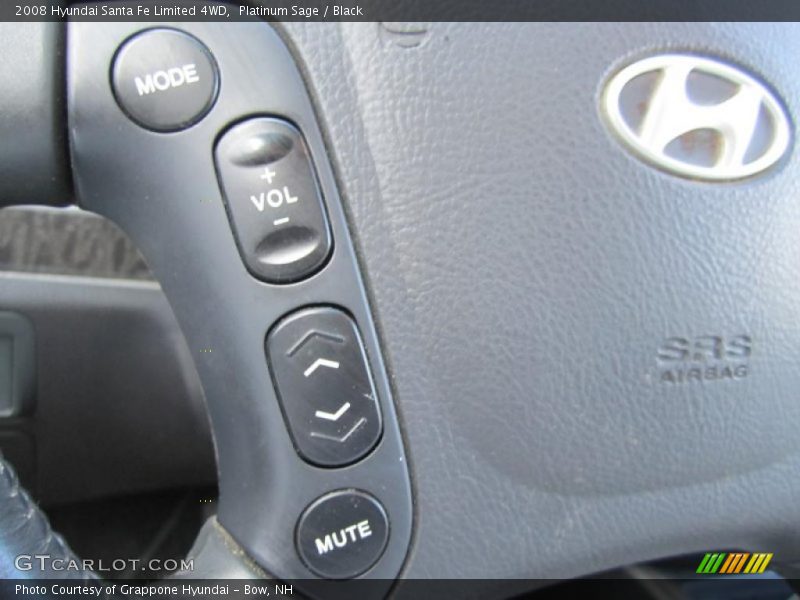 Controls of 2008 Santa Fe Limited 4WD