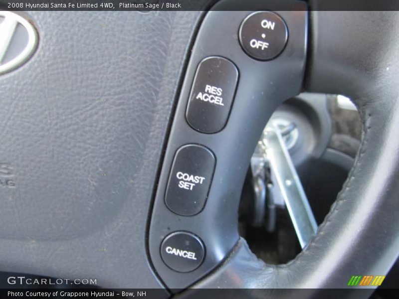 Controls of 2008 Santa Fe Limited 4WD