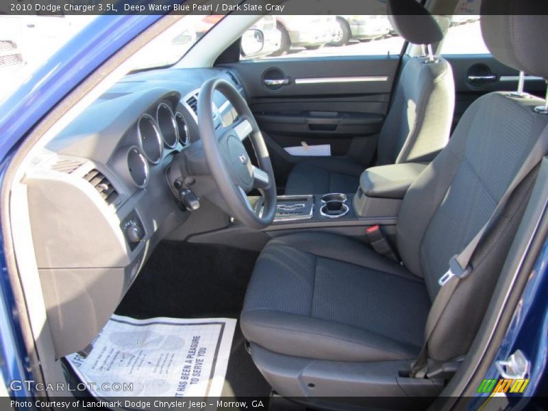 Deep Water Blue Pearl / Dark Slate Gray 2010 Dodge Charger 3.5L