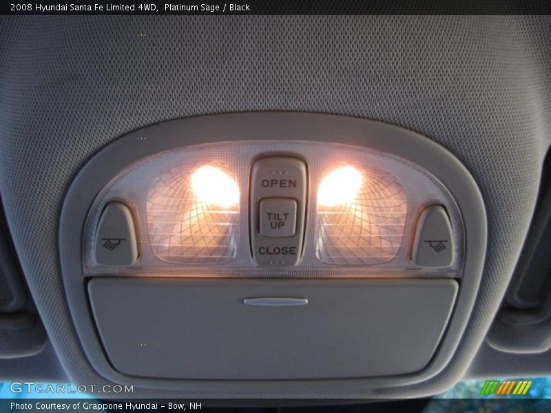 Platinum Sage / Black 2008 Hyundai Santa Fe Limited 4WD