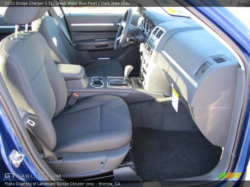 Deep Water Blue Pearl / Dark Slate Gray 2010 Dodge Charger 3.5L