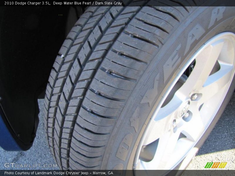 Deep Water Blue Pearl / Dark Slate Gray 2010 Dodge Charger 3.5L