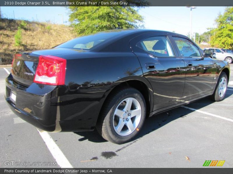 Brilliant Black Crystal Pearl / Dark Slate Gray 2010 Dodge Charger 3.5L