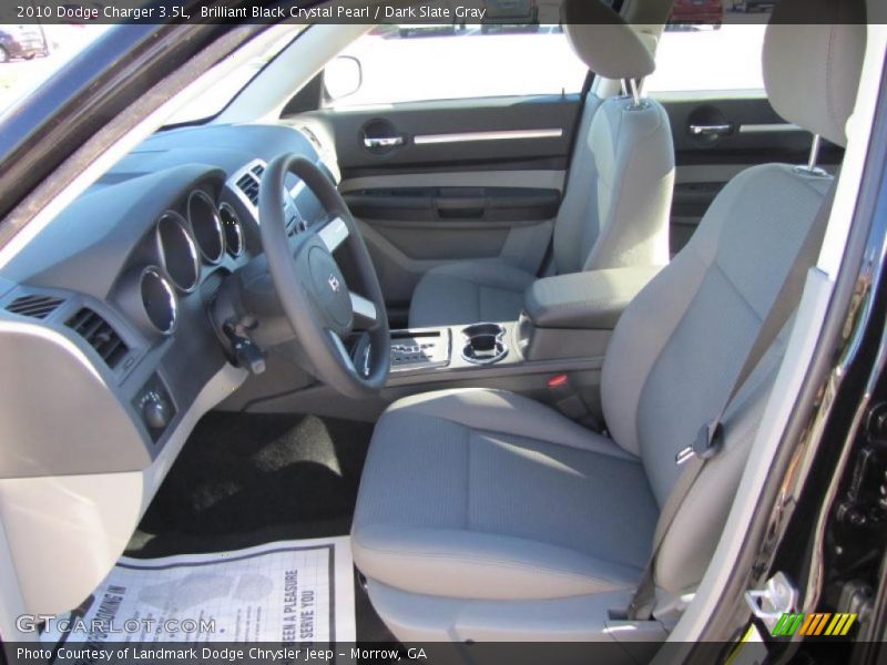 Brilliant Black Crystal Pearl / Dark Slate Gray 2010 Dodge Charger 3.5L