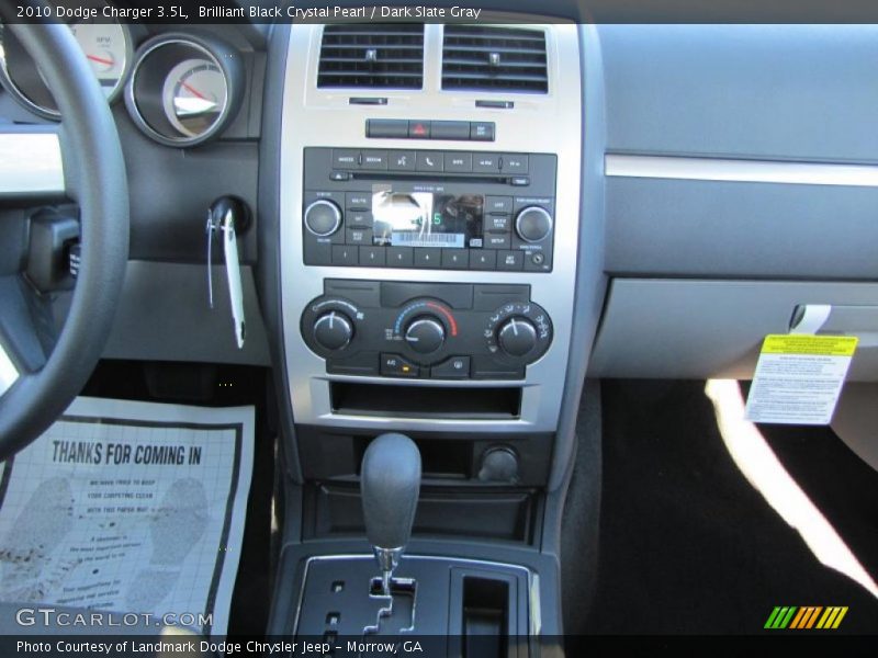 Brilliant Black Crystal Pearl / Dark Slate Gray 2010 Dodge Charger 3.5L