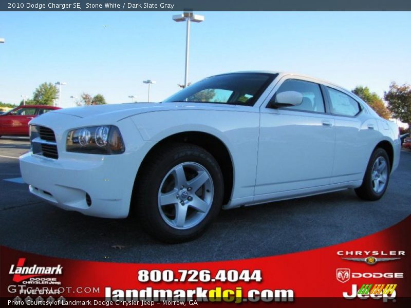 Stone White / Dark Slate Gray 2010 Dodge Charger SE