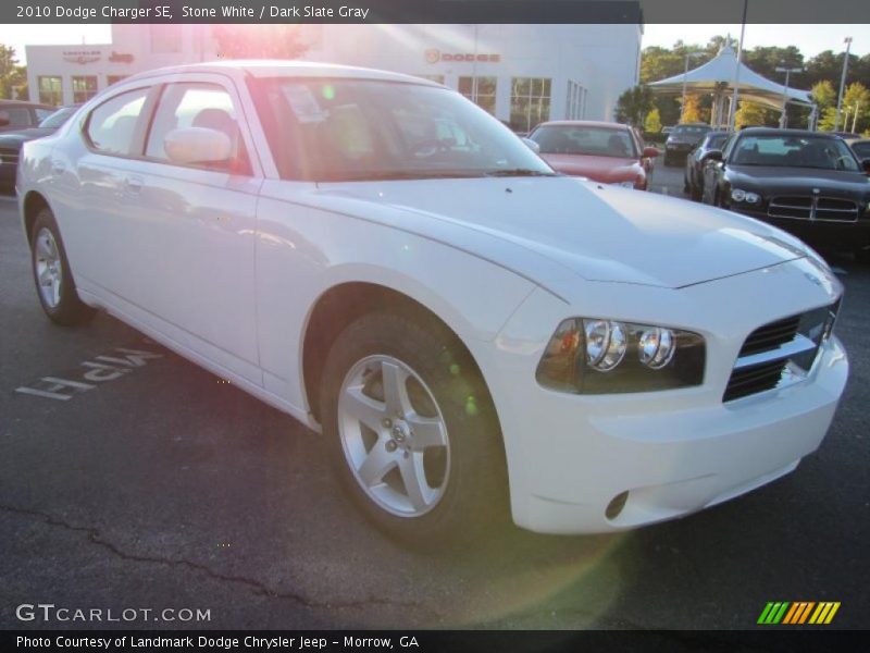Stone White / Dark Slate Gray 2010 Dodge Charger SE