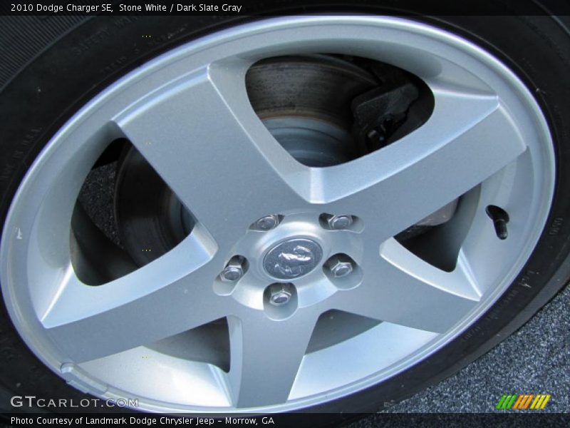 Stone White / Dark Slate Gray 2010 Dodge Charger SE