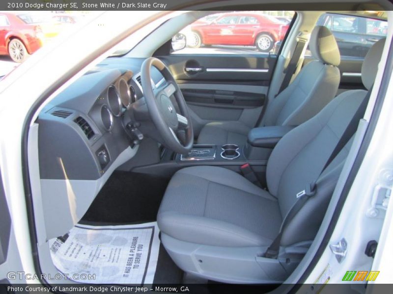 Stone White / Dark Slate Gray 2010 Dodge Charger SE