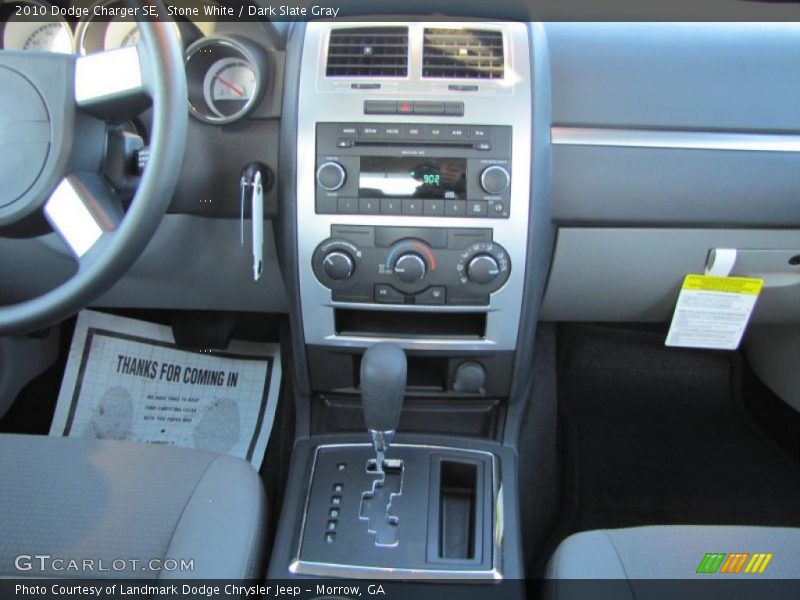 Stone White / Dark Slate Gray 2010 Dodge Charger SE