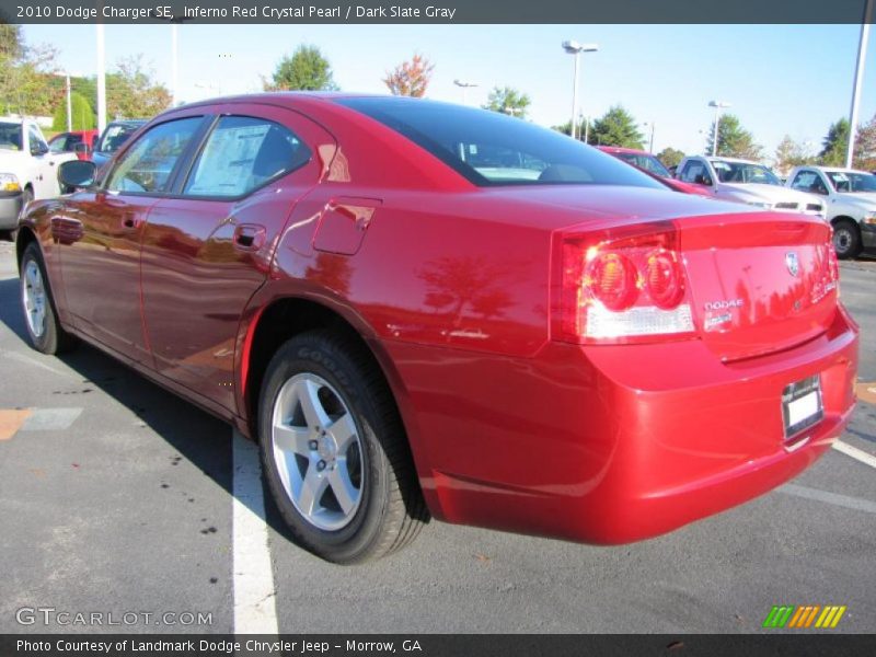 Inferno Red Crystal Pearl / Dark Slate Gray 2010 Dodge Charger SE