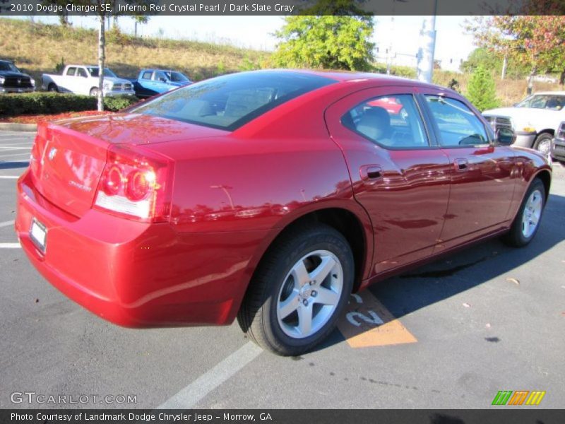 Inferno Red Crystal Pearl / Dark Slate Gray 2010 Dodge Charger SE
