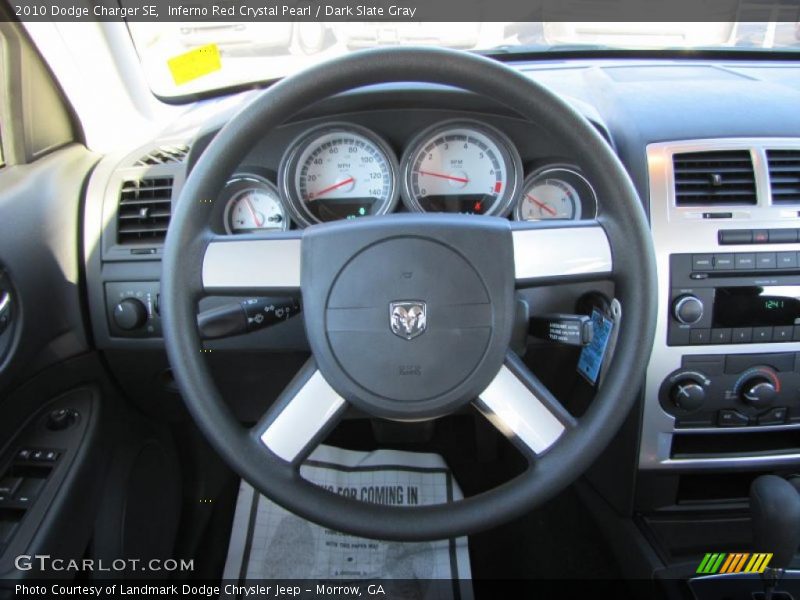 Inferno Red Crystal Pearl / Dark Slate Gray 2010 Dodge Charger SE