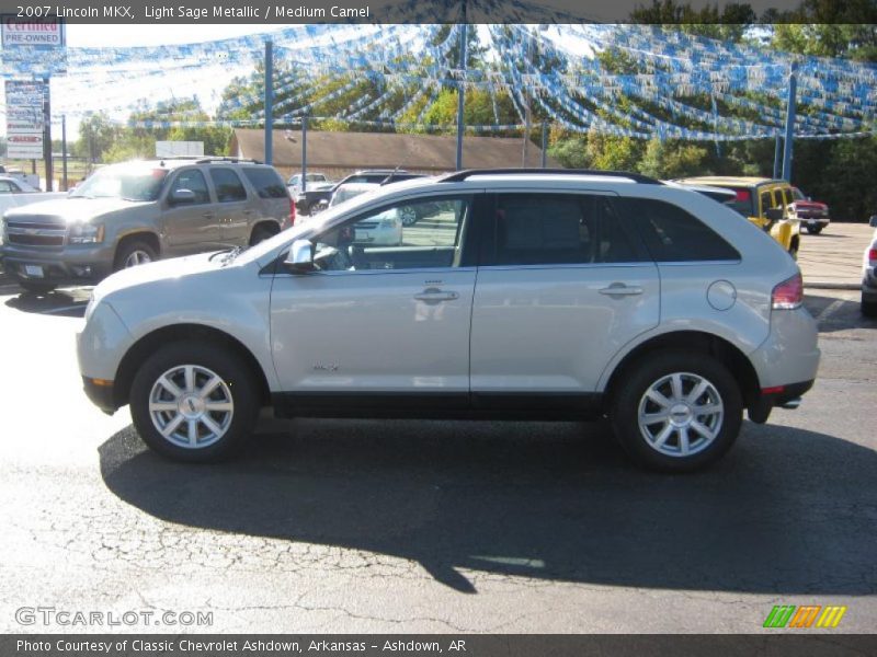 Light Sage Metallic / Medium Camel 2007 Lincoln MKX