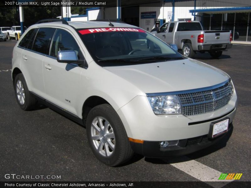 Light Sage Metallic / Medium Camel 2007 Lincoln MKX
