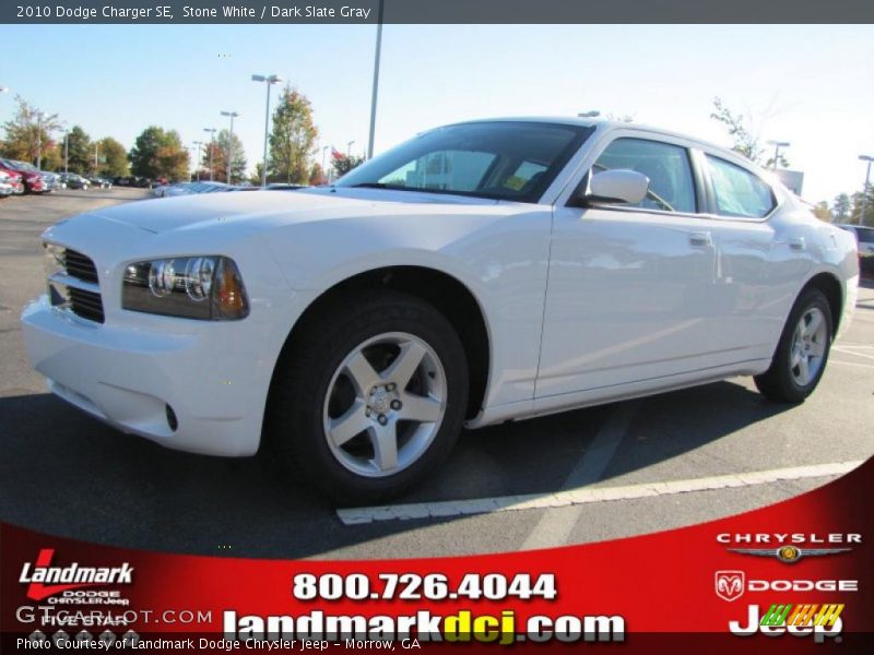 Stone White / Dark Slate Gray 2010 Dodge Charger SE