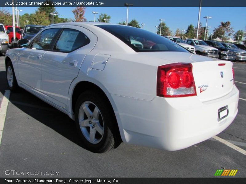 Stone White / Dark Slate Gray 2010 Dodge Charger SE