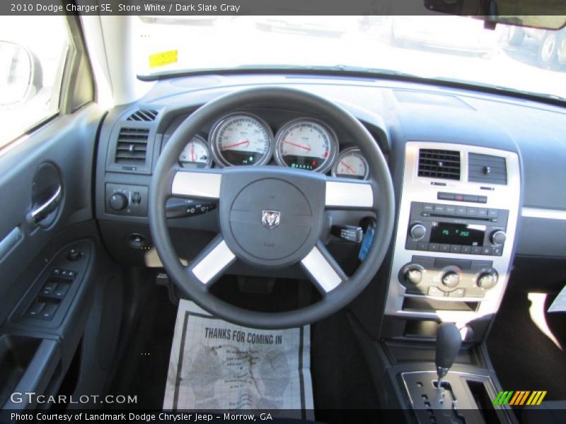 Stone White / Dark Slate Gray 2010 Dodge Charger SE