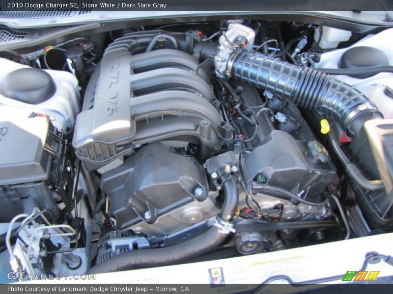 Stone White / Dark Slate Gray 2010 Dodge Charger SE